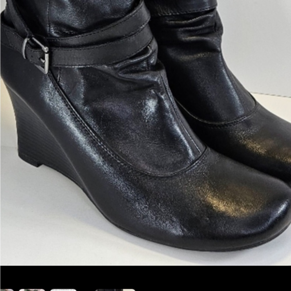 WANTED Call It Spring Black wedge Boots